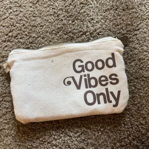 Good Vibes Only Canvas Pouch